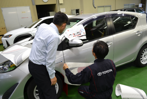 ラリーカー製作の様子