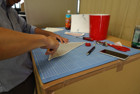 ラリーカー製作の様子