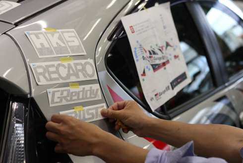 ラリーカー製作の様子